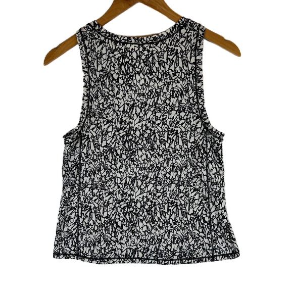 Lululemon Sole Training Tank Top Women Size‎ 2 Black White Abstract Print - Picture 2 of 7